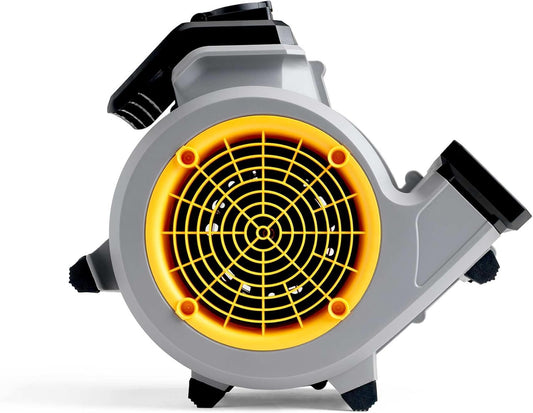 Air Mover Floor Fan. Low Noise, 3 Speed, Centrifugal Blower Fan. Energy Saving, Compact and Portable. Rapidly Circulates Air for Drying, Cooling and Ventilating. for Carpet, Plaster, Floods