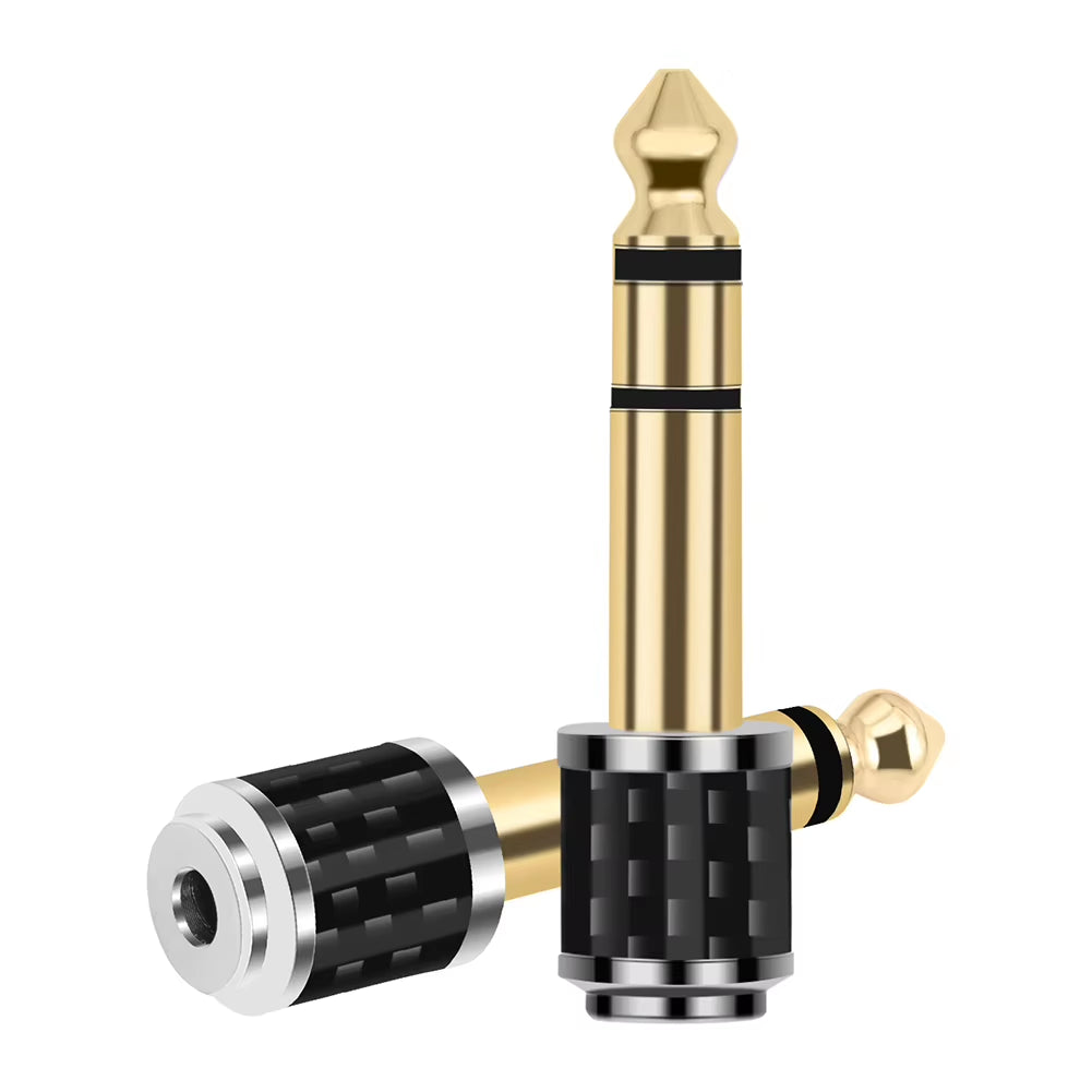 1-5Pcs 1/4Inch to 1/8Inch Stereo Headphone Adapter Male to Female 6.35Mm Jack to 3.5Mm Socket Stereo Plug 6.35Mm Adapter