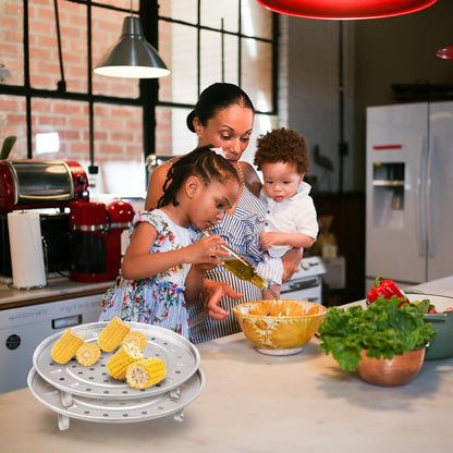 Brand Steam Rack - 20Cm and 22Cm Multifunction Stainless Steel Removable Legs Steaming Stand Holder for Pots and Pans