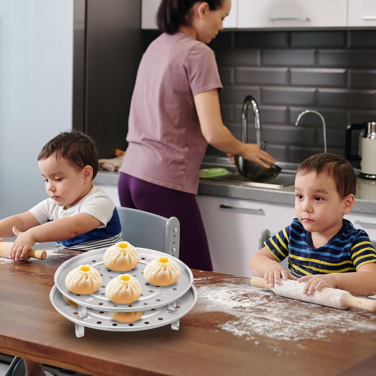 Brand Steam Rack - 20Cm and 22Cm Multifunction Stainless Steel Removable Legs Steaming Stand Holder for Pots and Pans