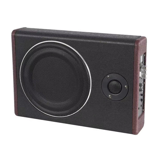 8 Inch Ultra Slim Car Subwoofer under Seat Car Active Subwoofer Compact Car Bass Audio Car Stereo Amplifier Speaker DC 12V 600W
