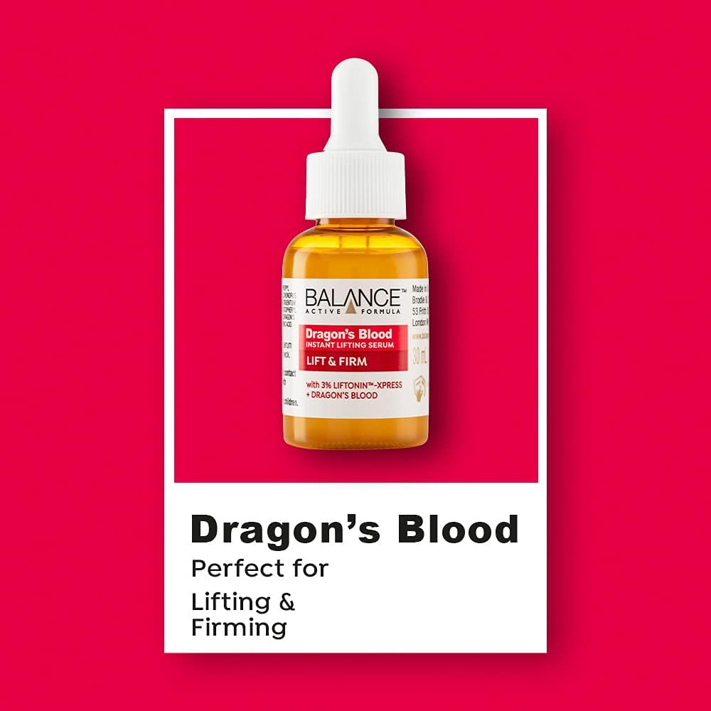 Balance Active Formula Dragon's Blood Instant Lifting Serum, Anti-Aging, Wrinkle Filler, Face Tightening 30 ml Serum