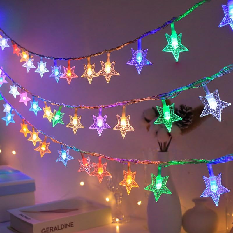 String Lights Star Fairy Lights with 6M 40 LED Decorative Lighting for Anywhere (Multicolor)