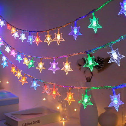 String Lights Star Fairy Lights with 6M 40 LED Decorative Lighting for Anywhere (Multicolor)