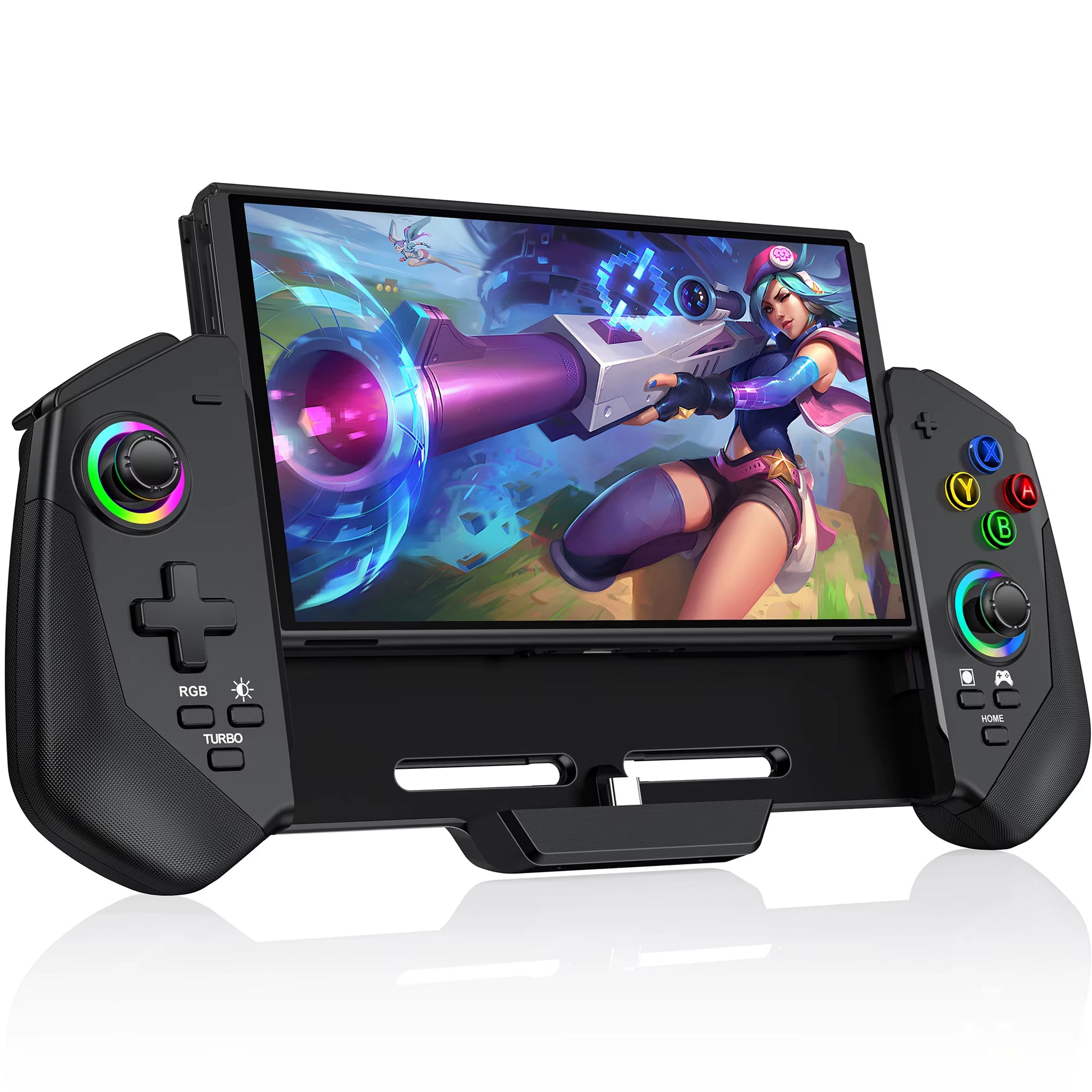 JC302 Switch Controller Wireless Switch Pro Controller Handheld with Hall Effect Sticks Large Handle Controller for Switch/Oled