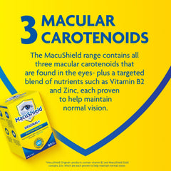 MacuShield Original Plus Capsules - 90-Day Pack, Eye Health Supplement* with Lutein Zeaxanthin and Meso-Zeaxanthin + Vitamin B2 (Riboflavin) which Helps Maintain Normal Vision