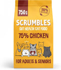 Scrumbles All Natural Dry Cat Food with 75% Chicken, High Protein Food For Adults And Seniors, 2.5Kg,package may vary