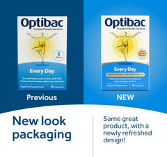 Optibac Probiotics Every Day - Vegan Digestive Probiotic Supplement - Most Trusted & Recommended Brand - Lactobacillus & Bifidobacterium - 30 Capsules