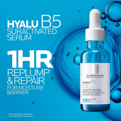 La Roche-Posay Hyalu B5 Hydrating Face Serum with Hyaluronic Acid for Dry and Dehydrated Skin, Re-Plump and Repair Skin, Lightweight Gel-Like Texture, 30ml