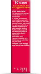 Iron Tablets Supplement, Boosts Energy, Vitality, Power and Immunity and Supports Against Anemia, Tiredness and Fatigue with Added Vitamin C Vitamin B12 and Folic Acid (Vitamin B9), Vitabiotics Ultra