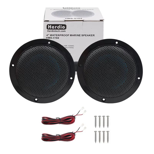4 Inch 160W Home In-Wall Ceiling Waterproof Speaker Surround Sound Speaker for Kitchen Bathroom Yacht Outdoor Theater