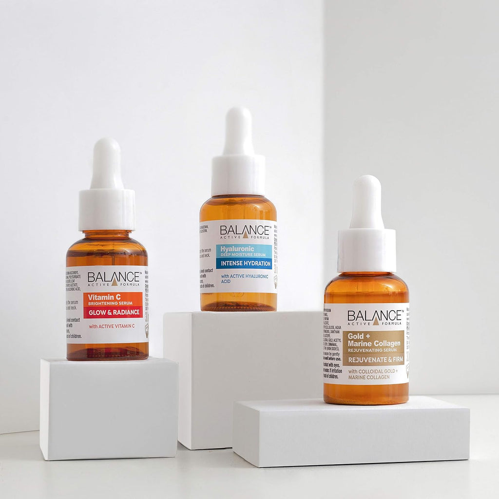 Balance Active Formula The Mighty Three (3 X 30ml) - Breakthrough Active Ingredients, Visible Results. Three Targeted Serums That You Can Layer Together Or Use Individually.