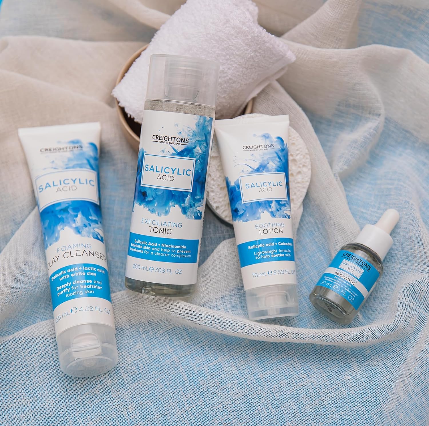 Creightons Salicylic Acid Intensive Serum with 2% Salicylic Acid (30ml) - Fights breakouts by helping reduce impurities, pores and blackheads for a purer, more radiant complexion.