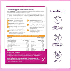 Active Iron Supplement 17 mg Multivitamin for Women - Clinically Proven to Increase Energy & Reduce Tiredness - Gentle, Non-Constipating Iron Women’s Multivitamin - 30 Capsules + 30 Tablets