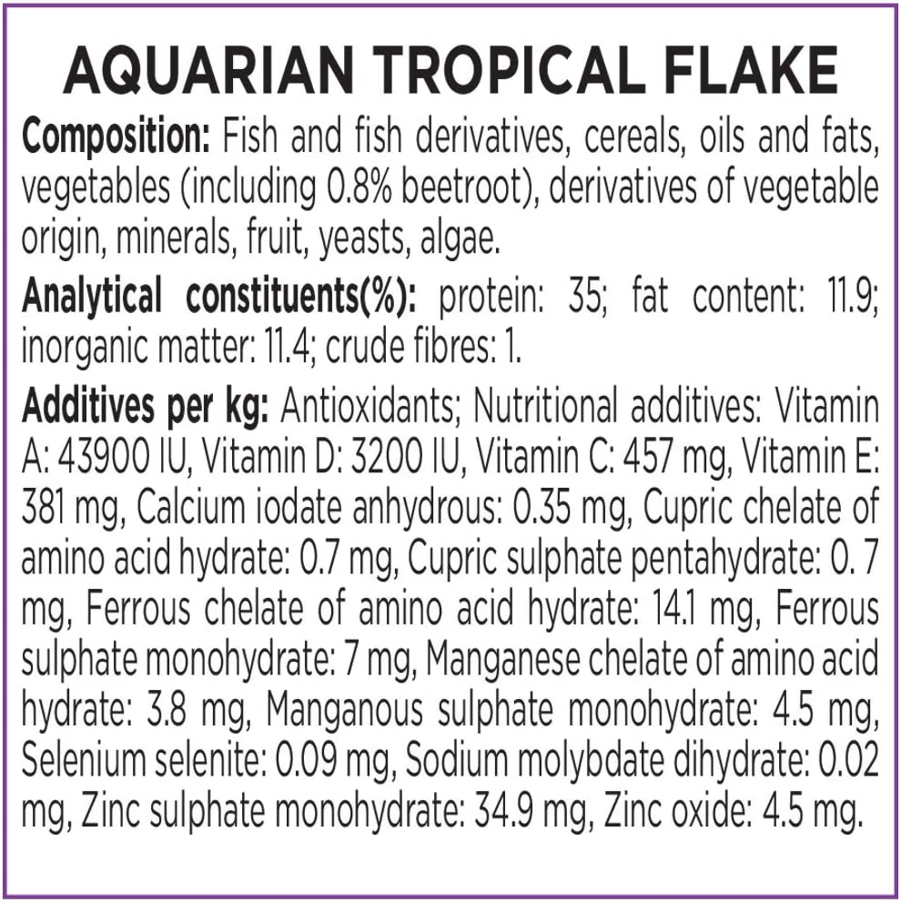 Complete Nutrition, Aquarium Tropical & Temperate Fish Food Flakes, 50G Container