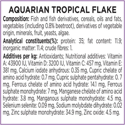 Complete Nutrition, Aquarium Tropical & Temperate Fish Food Flakes, 50G Container