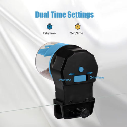 Aquarium Automatic Fish Feeder Fish Tank Timer Feeder Electric Adjustable Fish Food Dispenser Manual/ Automatic Feeding