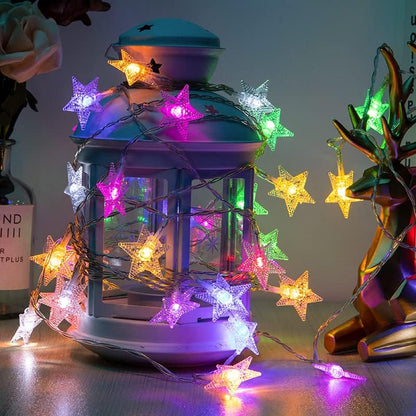 String Lights Star Fairy Lights with 6M 40 LED Decorative Lighting for Anywhere (Multicolor)