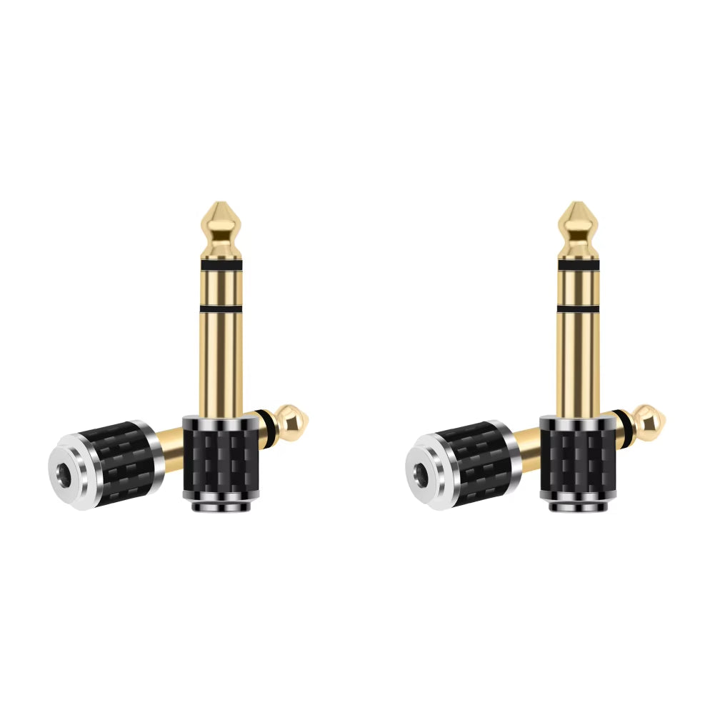 1-5Pcs 1/4Inch to 1/8Inch Stereo Headphone Adapter Male to Female 6.35Mm Jack to 3.5Mm Socket Stereo Plug 6.35Mm Adapter