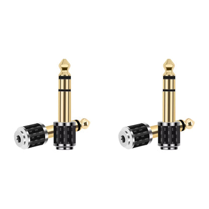 1-5Pcs 1/4Inch to 1/8Inch Stereo Headphone Adapter Male to Female 6.35Mm Jack to 3.5Mm Socket Stereo Plug 6.35Mm Adapter