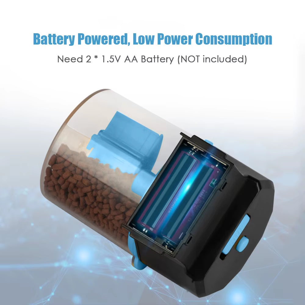 Aquarium Automatic Fish Feeder Fish Tank Timer Feeder Electric Adjustable Fish Food Dispenser Manual/ Automatic Feeding