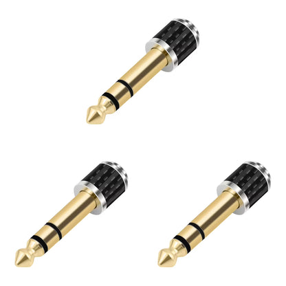 1-5Pcs 1/4Inch to 1/8Inch Stereo Headphone Adapter Male to Female 6.35Mm Jack to 3.5Mm Socket Stereo Plug 6.35Mm Adapter